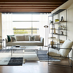 Металлический стеллаж с деревянными полками и ящиками Menzie Metal Wood Rack варинант исполнения - 4 | Loft Concept в Краснодаре