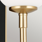  Бра с прямоугольным черным основанием и белым матовым цилиндрическим плафоном Kichler варинант исполнения - 11 | Loft Concept в Краснодаре