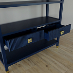 Стеллаж с двумя ящиками Elsa Dreams Blue варинант исполнения - 3 | Loft Concept в Краснодаре