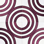 Дизайнерская плитка с узором Мишень варинант исполнения - 1 | Loft Concept в Краснодаре