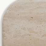 Консоль с овальной столешницей и фактурным деревянным основанием Enzo варинант исполнения - 4 | Loft Concept в Краснодаре