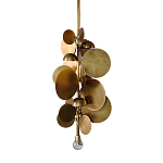 Люстра креативная из дисков цвета латунь Constellation Light and Style варинант исполнения - 1 | Loft Concept в Краснодаре