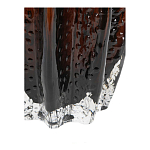 Ваза стеклянная янтарного цвета с текстурированным силуэтом Carambola варинант исполнения - 3 | Loft Concept в Краснодаре