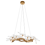 Люстра подвесная с прозрачными стеклянными птичками на ветвях Диаметр 100 см Serip Voa варинант исполнения - 2 | Loft Concept в Краснодаре