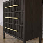 Комод Primo с 3 выдвижными ящиками Темный орех варинант исполнения - 2 | Loft Concept в Краснодаре