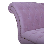 Кушетка фиолетовая с мягкой обивкой из велюра Michael Couch варинант исполнения - 3 | Loft Concept в Краснодаре
