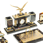 Настольный письменный набор из яшмы и долерита в подарочной упаковке Manager Organizer варинант исполнения - 2 | Loft Concept в Краснодаре