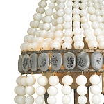 Бра каплевидной формы декорированная нитями стеклянных бусин молочного цвета Bead threads варинант исполнения - 1 | Loft Concept в Краснодаре