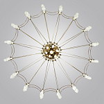 Люстра подвесная из металла с прозрачными подвесками из хрусталя Quasar 93 варинант исполнения - 4 | Loft Concept в Краснодаре