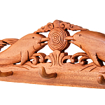 Панно-вешалка из дерева дельфины Panel With Animals варинант исполнения - 2 | Loft Concept в Краснодаре