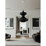 Подвесной вязаный черный светильник «Моника» варинант исполнения - 2 | Loft Concept в Краснодаре