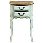 Прикроватная тумба из массива березы светло-бирюзовая Montmartre Provence Bedside Table варинант исполнения - 3 | Loft Concept в Краснодаре