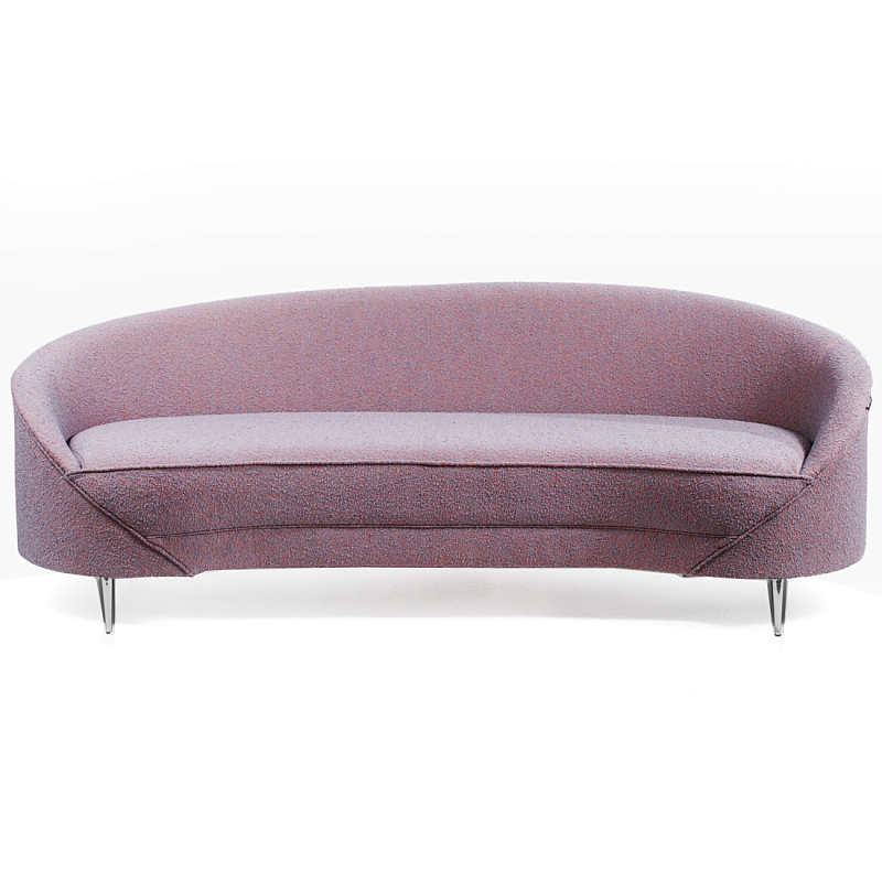 Диван Paulet Sofa Сиреневое Букле Лиловый Хром Диван Paulet Sofa Сиреневое Букле Лиловый Хром в Краснодаре | Loft Concept