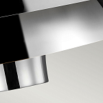 Подвесной светильник с широким многоярусным металлическим плафоном цвета никель в современном стиле Feiss варинант исполнения - 5 | Loft Concept в Краснодаре