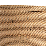 Плетеная овальная корзина с крышкой Shani Rattan Basket варинант исполнения - 4 | Loft Concept в Краснодаре