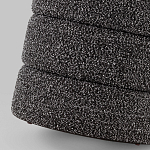 Пуф Three Gray в ткани букле серого цвета варинант исполнения - 6 | Loft Concept в Краснодаре