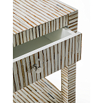 Тумбочка прикроватная Vancouver Bone Inlay Bedside Beige варинант исполнения - 2 | Loft Concept в Краснодаре