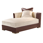 Элитарная современная кушетка Birmingham с кожаными вставками  варинант исполнения - 1 | Loft Concept в Краснодаре