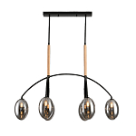 Люстра с серыми стеклянными плафонами Inscription варинант исполнения - 1 | Loft Concept в Краснодаре