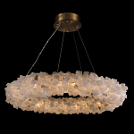 Люстра кольцевая из натурального горного хрусталя Harmonious Crystal Circles варинант исполнения - 1 | Loft Concept в Краснодаре