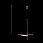 Люстра с 3-мя  пересекающимися цилиндрическими плафонами на тонких тросах Trumpet tube варинант исполнения - 7 | Loft Concept в Краснодаре