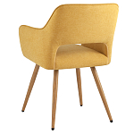 Стул в рогожке желтого цвета NEASAN STOOL варинант исполнения - 4 | Loft Concept в Краснодаре