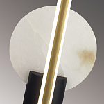 Бра с круглым плафоном из алебастра и бронзовой декоративной стрекозой 45 Alaris  варинант исполнения - 6 | Loft Concept в Краснодаре