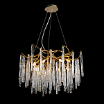 Люстра на подвесе с каркасом из металла и прозрачными подвесками из стекла Droplet Chandelier варинант исполнения - 2 | Loft Concept в Краснодаре