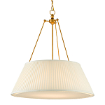 Подвесной светильник светодиодный с фактурным тканевым конусообразным абажуром White Fabric Lampshade варинант исполнения - 3 | Loft Concept в Краснодаре