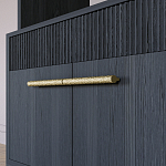 Стеллаж Primo с ящиками Черный дуб  варинант исполнения - 5 | Loft Concept в Краснодаре