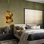 Люстра креативная из дисков цвета латунь Constellation Light and Style варинант исполнения - 3 | Loft Concept в Краснодаре