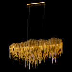 Люстра подвесная с металлическими дугами и длинными цепочками 115 см Atlantis Chain варинант исполнения - 3 | Loft Concept в Краснодаре