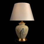 Настольная лампа бежевая с изображением птиц Slip Away варинант исполнения - 2 | Loft Concept в Краснодаре