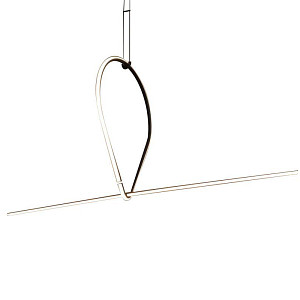  Подвесной светильник Drop Shape Line Black Led Lamp