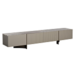 Тумба под телевизор серая с мраморной столешницей Uniqueness Marble варинант исполнения - 1 | Loft Concept в Краснодаре