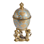 Шкатулка на величественных львах из фарфора с бронзовыми элементами Eden Garden варинант исполнения - 4 | Loft Concept в Краснодаре