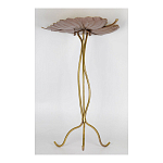 Столик приставной с столешницей Тропический лист Tropical Forest gold варинант исполнения - 3 | Loft Concept в Краснодаре