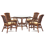 Комплект обеденный из ротанга Eloise варинант исполнения - 1 | Loft Concept в Краснодаре