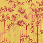 Обои ручная роспись Distant Bamboo Firefly on dyed paper варинант исполнения - 1 | Loft Concept в Краснодаре