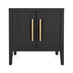 Тумбочка Primo с дверцами шпон Черный дуб варинант исполнения - 1 | Loft Concept в Краснодаре