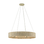 Люстра круглая из толстых деревянных реек Natural Style варинант исполнения - 2 | Loft Concept в Краснодаре