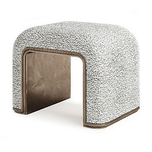 Пуф Forli с элегантной латунной вставкой