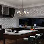  Люстра с прозрачными рифлеными цилиндрическими плафонами Kichler варинант исполнения - 28 | Loft Concept в Краснодаре