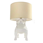 Настольная лампа COLLECTION OF DOGS с абажуром Бульдог варинант исполнения - 2 | Loft Concept в Краснодаре