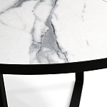 Стол обеденный раздвижной со столешницей белый мрамор Magali варинант исполнения - 8 | Loft Concept в Краснодаре