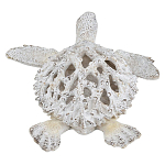 Статуэтка черепаха с ажурным панцирем и детализированной текстурой в белом цвете Marine Accessories варинант исполнения - 4 | Loft Concept в Краснодаре