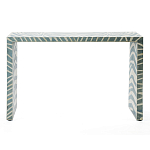 Консоль Дизайнерская Kenya Console ZEBRA Bone Inlay blue варинант исполнения - 1 | Loft Concept в Краснодаре