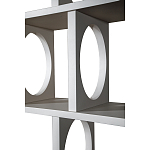 Белый дизайнерский Стеллаж Ring White Wood Bookcase варинант исполнения - 3 | Loft Concept в Краснодаре