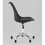 Офисный стул на металлическом основании EGGERY Black пластик варинант исполнения - 4 | Loft Concept в Краснодаре