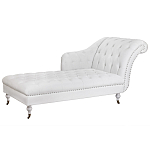 Кушетка белая с мягкой обивкой из велюра Michael Couch варинант исполнения - 1 | Loft Concept в Краснодаре